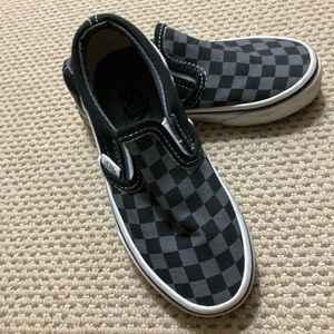 Boys Vans Checkerboard Slip on sneakers size 12.5